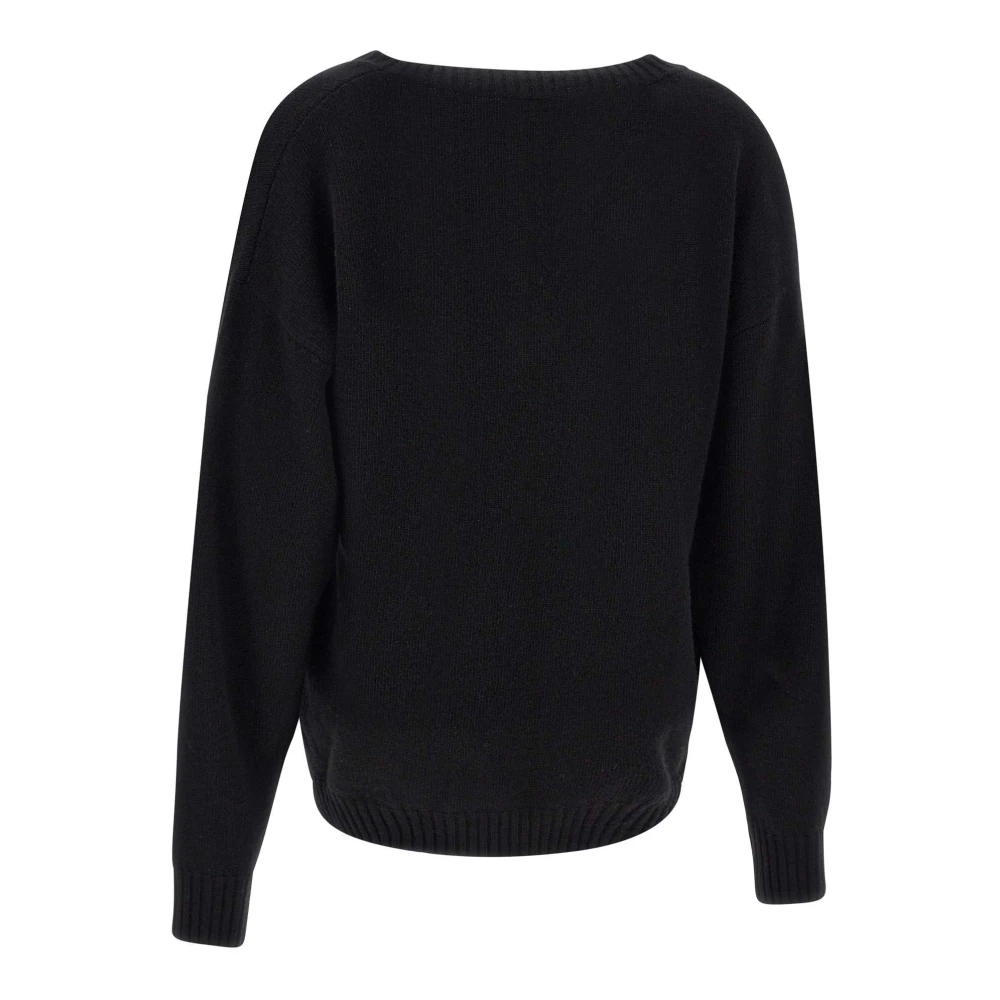 Elisabetta Franchi Daily Wollen Trui Zwart Black Dames