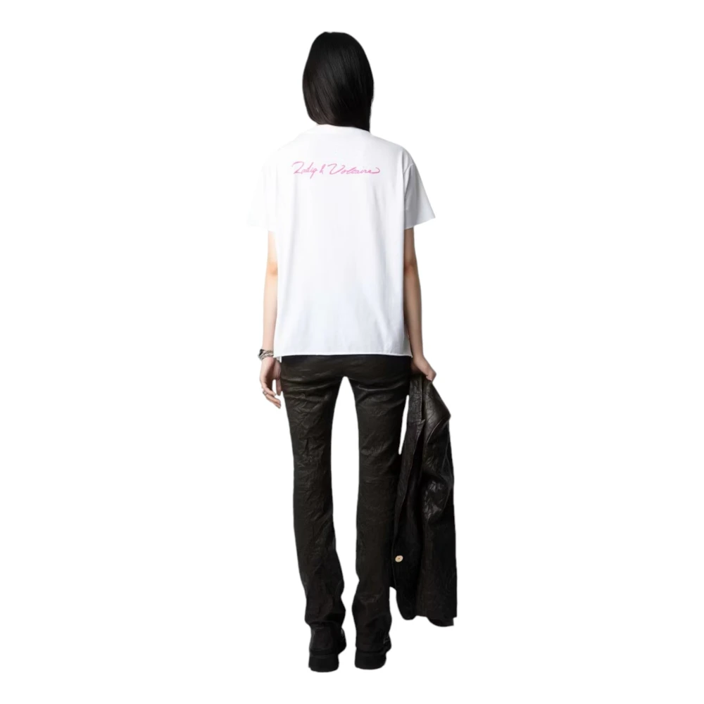 Zadig & Voltaire Imagine Tour Wit Concert T-shirt White Dames