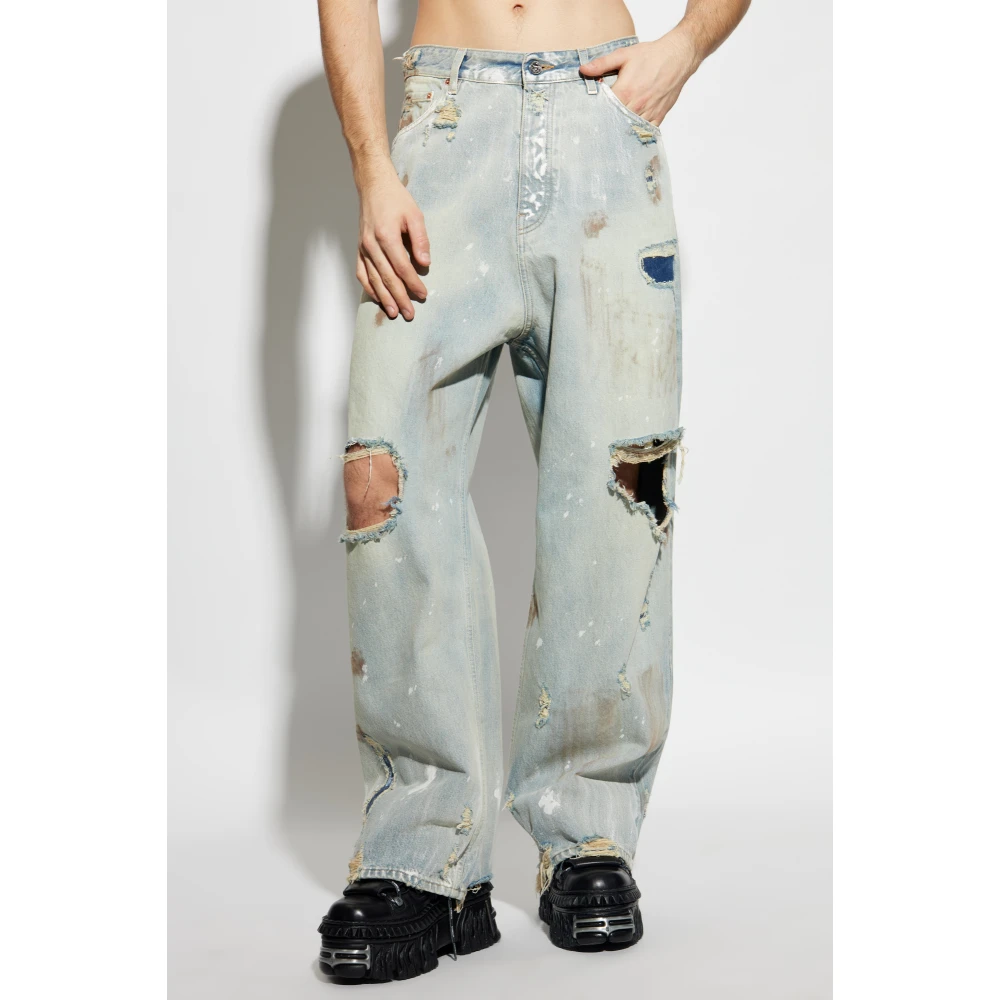 Vetements Jeans met versleten effect Blue Heren