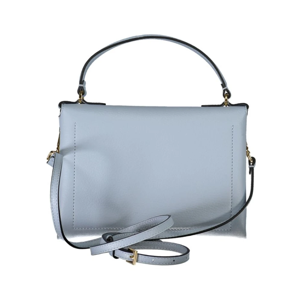 Coccinelle Blauwe Leren Handtas met Verstelbare Band Blue Dames