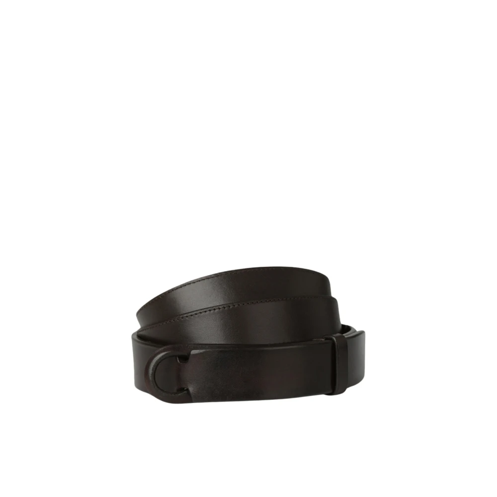 Orciani Men's Brown Belts, One Size, Nobuckle Bull Belt