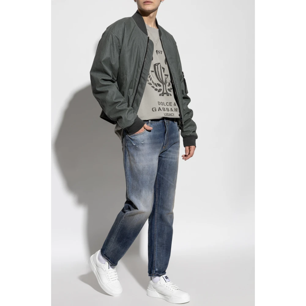 Dolce & Gabbana Jeans met logo Blue Heren