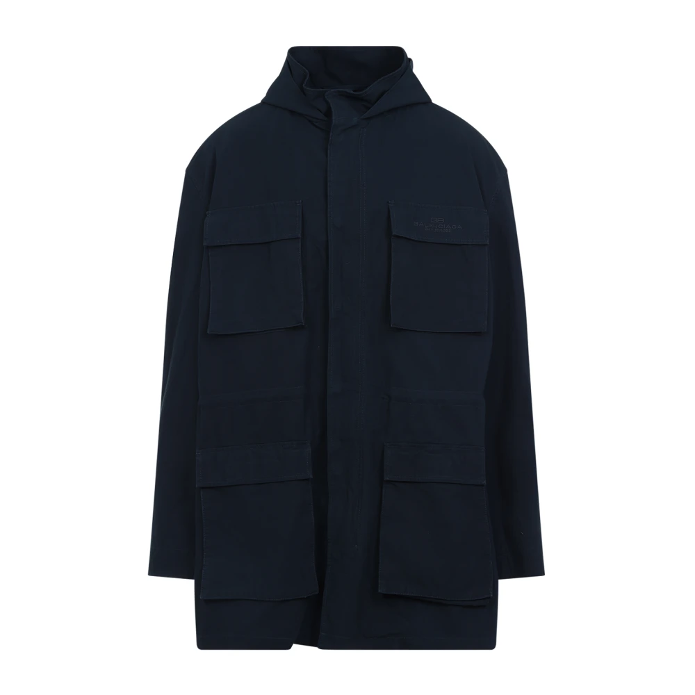 Balenciaga Ink Uniform Parka Black Heren