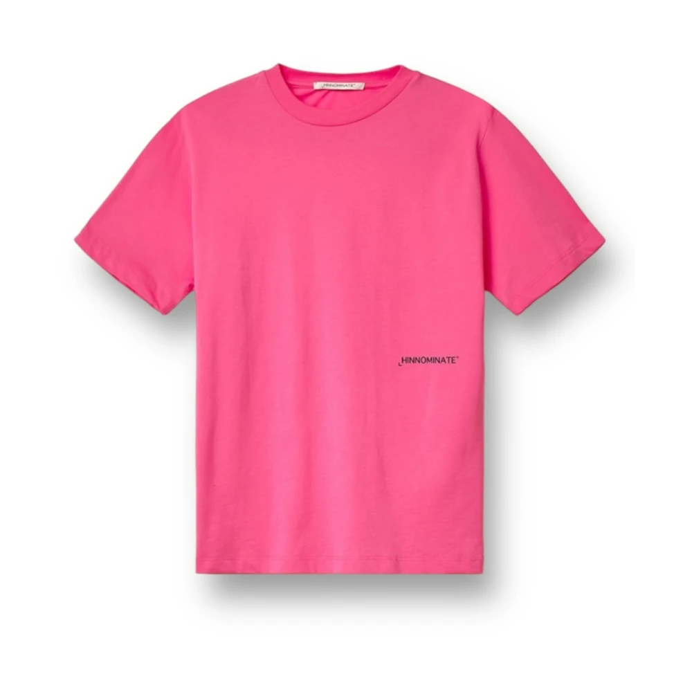 Hinnominate Jersey T-shirt met voorprint Pink Dames