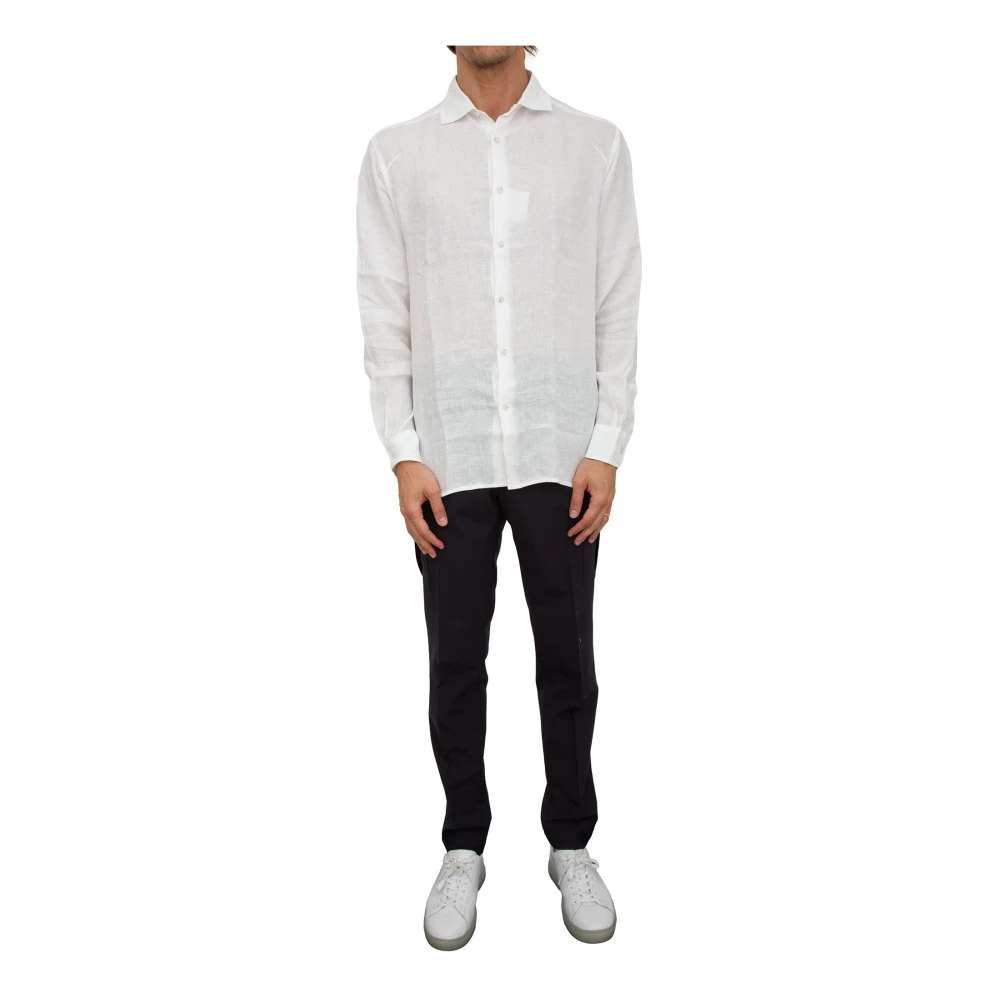 Paolo Pecora Witte Stof Shirt White Heren