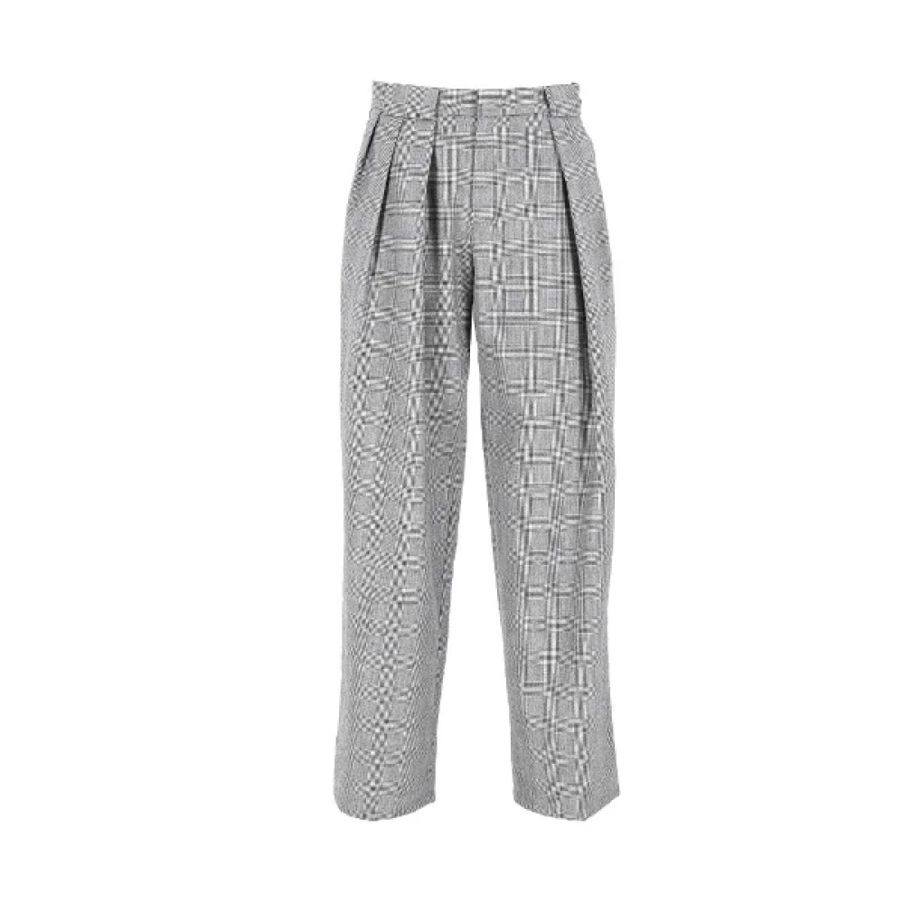 Armani Pre-owned Wool bottoms Gray Heren