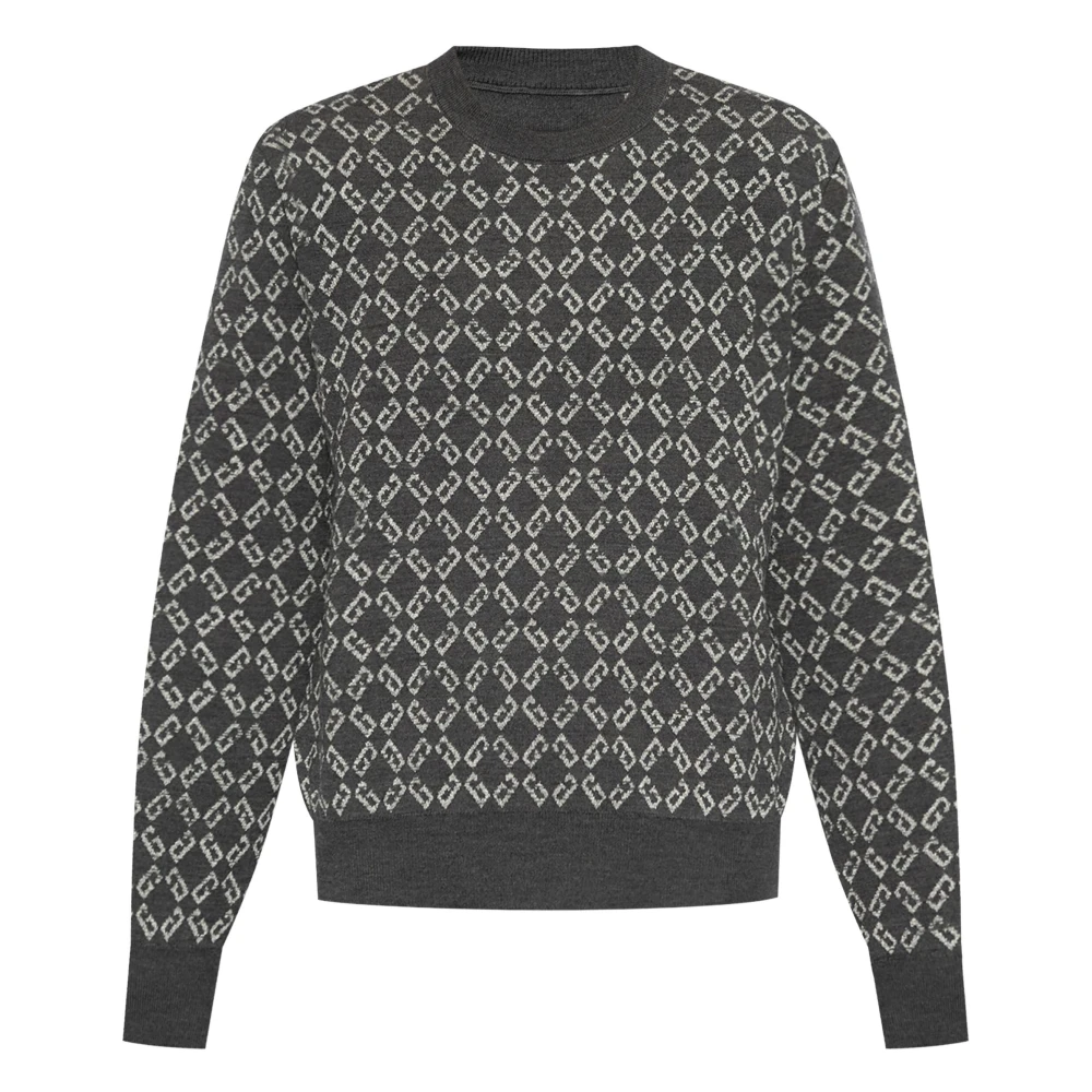 Givenchy Grijze Crew Neck Sweater Gray Heren