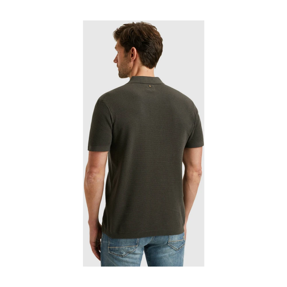 PME Legend Katoenen Polo met Korte Mouwen Green Heren