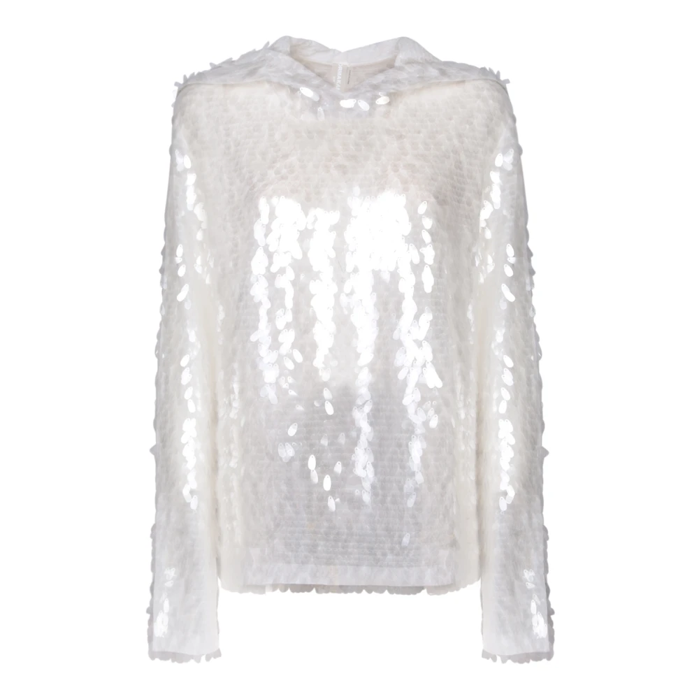 Norma Kamali Witte Top Aw24 White Dames