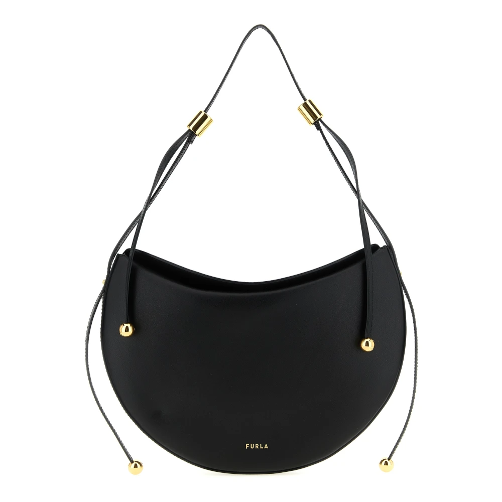 Furla Women's Black Moonstone Shoulder Bag - Shoulder Bags - One Size - Bags