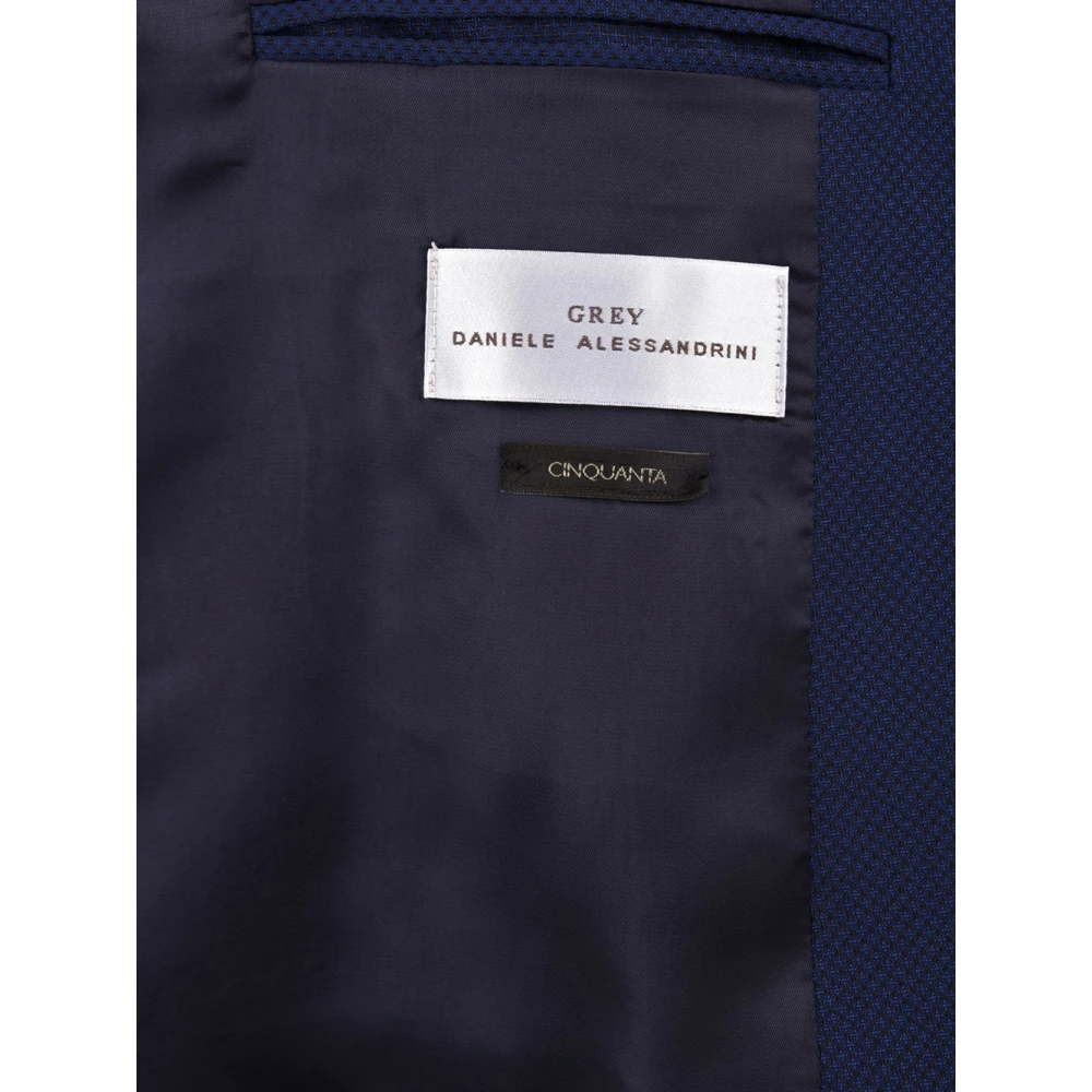 Daniele Alessandrini Blauwe Jassen Francesco Stijl Blue Heren
