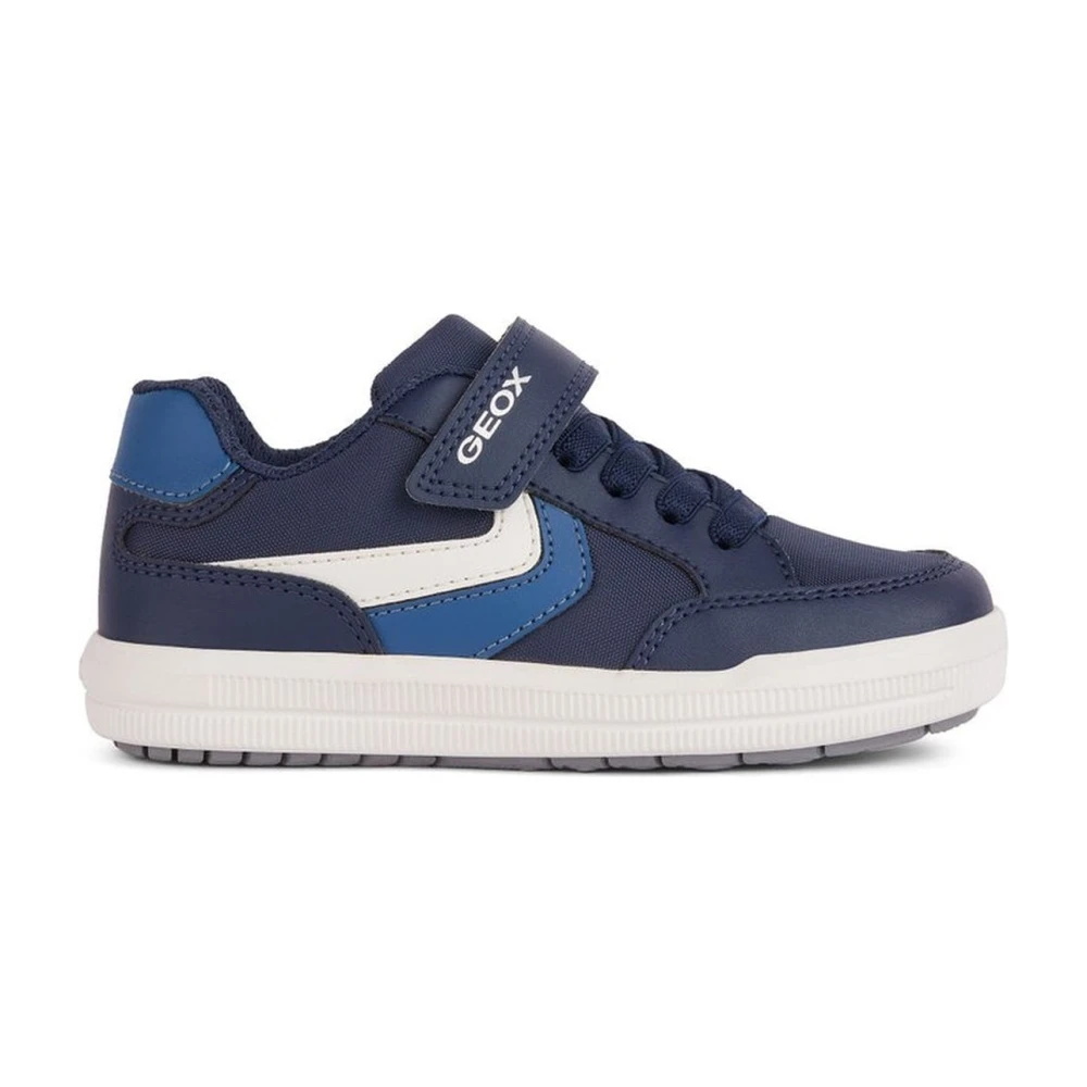 Geox Boys Blue Male,, Arzach Trainers Size 36 Eu Kids