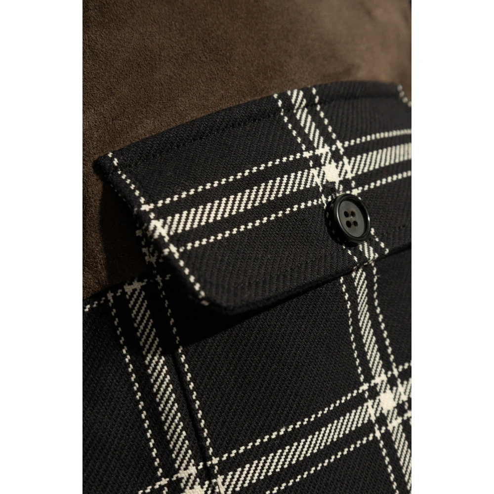 alexander mcqueen Shirt gemaakt van gecombineerde materialen Black Heren