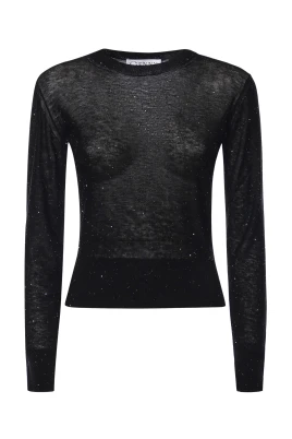 Genny Round-neck Knitwear Svart 40 IT