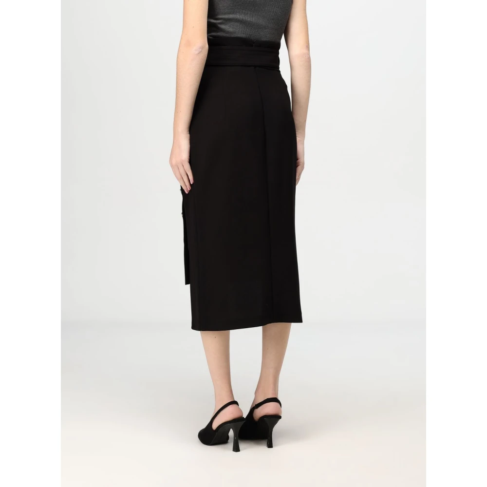Simona Corsellini Elegante Zwarte Rok voor Vrouwen Black Dames