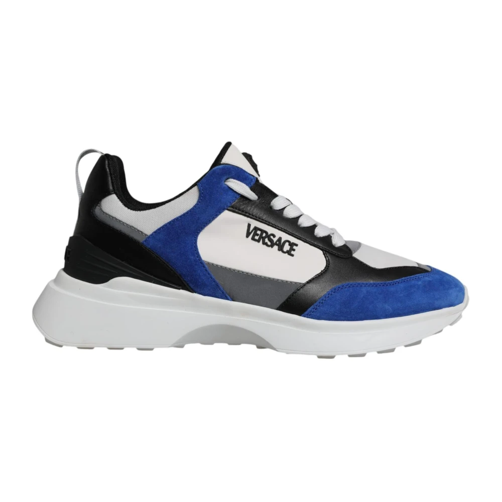 Versace Men's Multicolor Sneakers,, Medusa Low Top Trainers Size 10 Uk