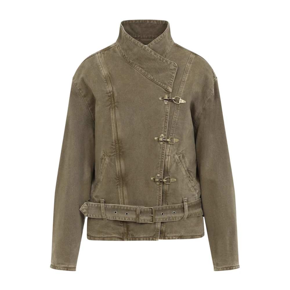 Isabel marant Groene Katoenen Jas Aw24 Green Dames