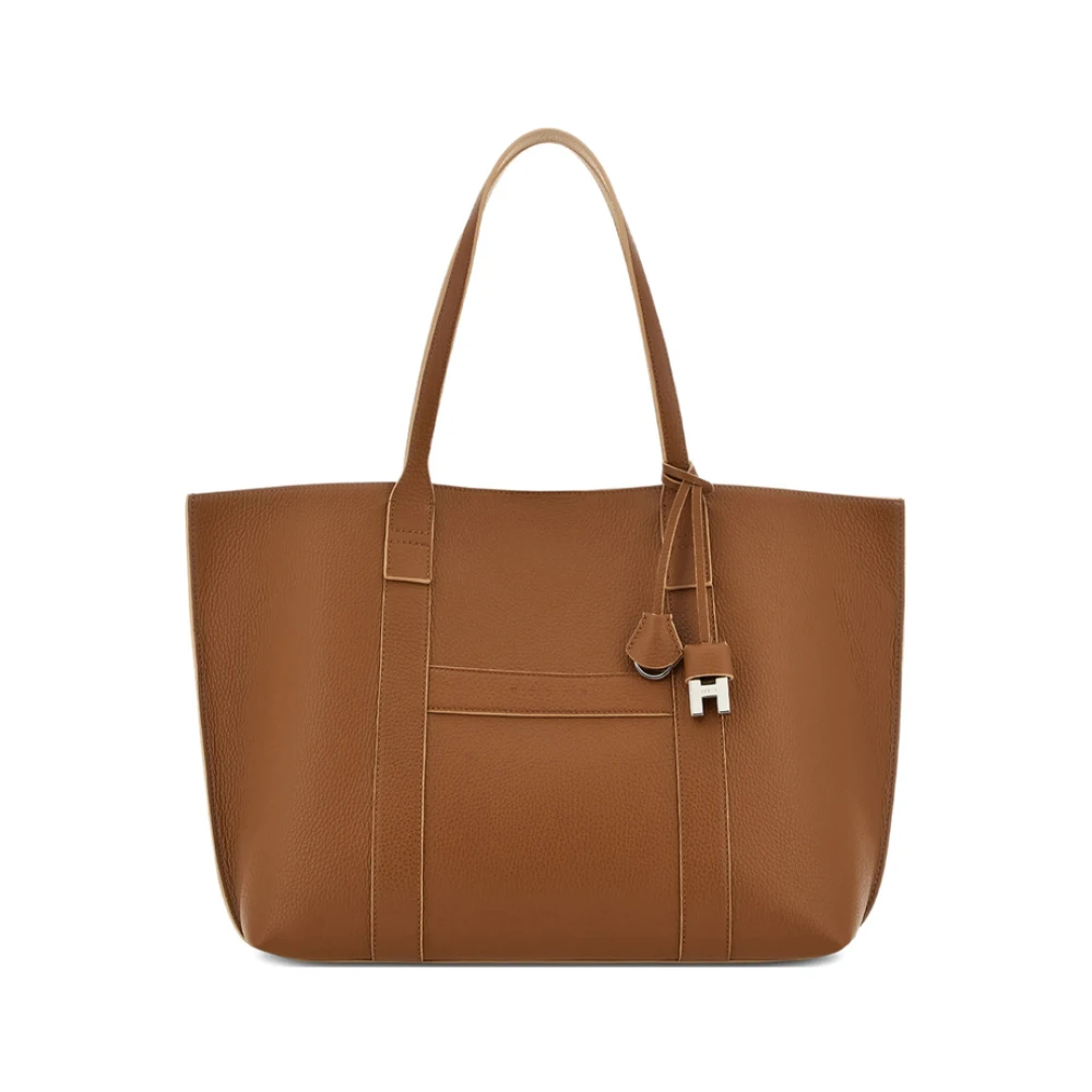Hogan, Tote Bags, female, Brown, Size: ONE SIZE Bag Hogan