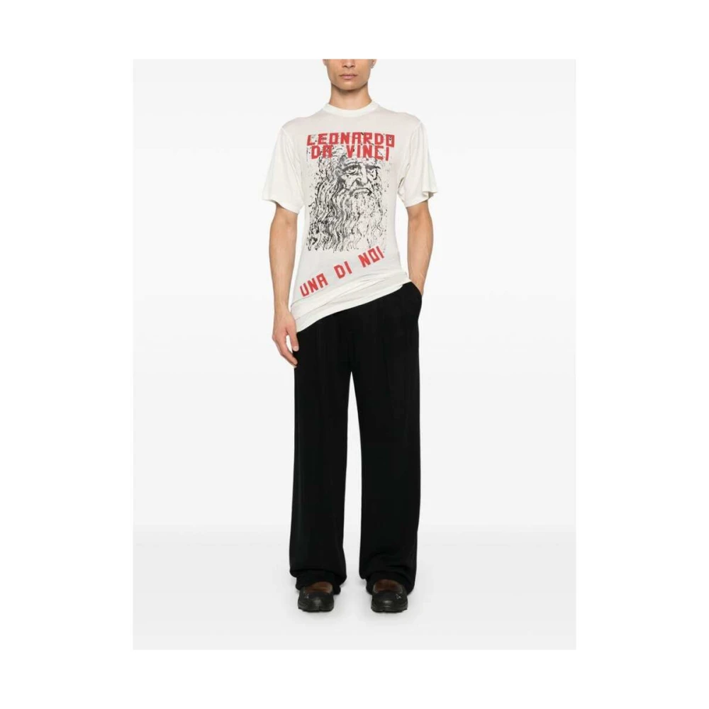 Magliano Grafische Print Katoenen T-shirt White Heren