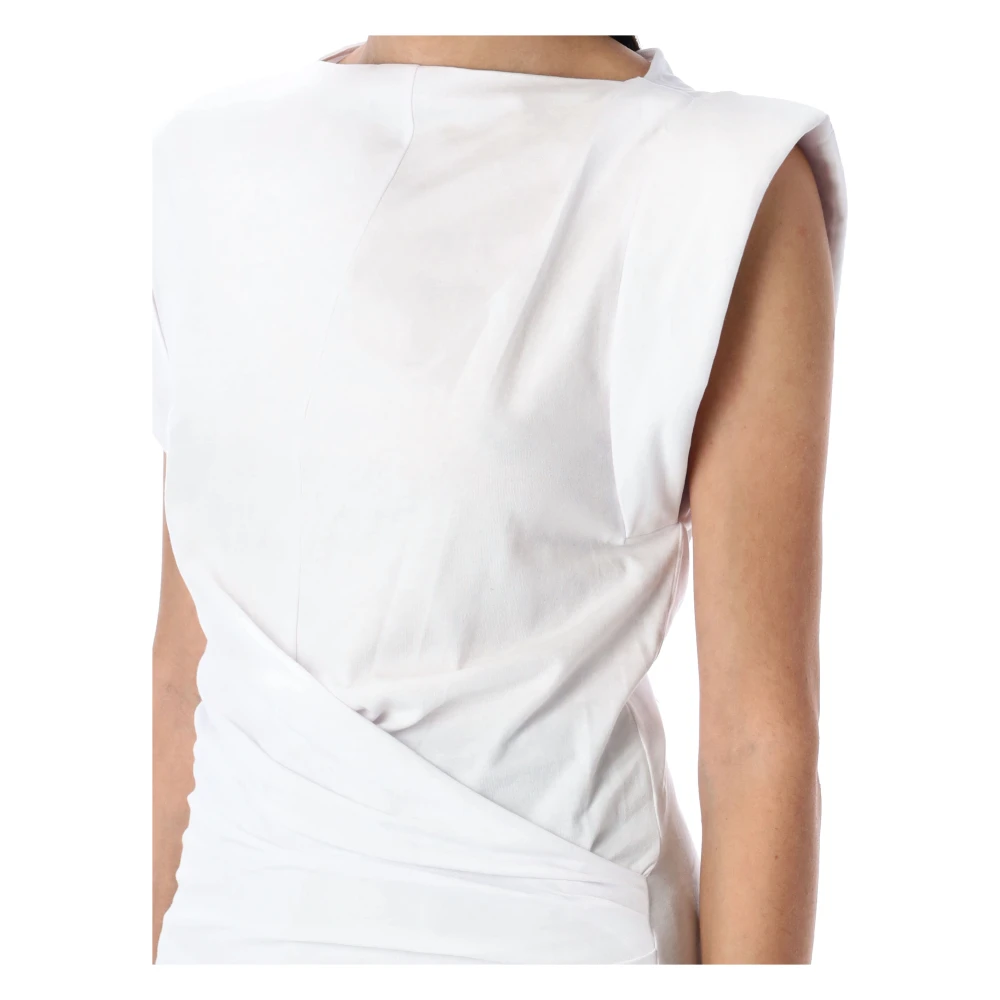 Isabel Marant Étoile Witte Katoenen Boothals T-shirt White Dames