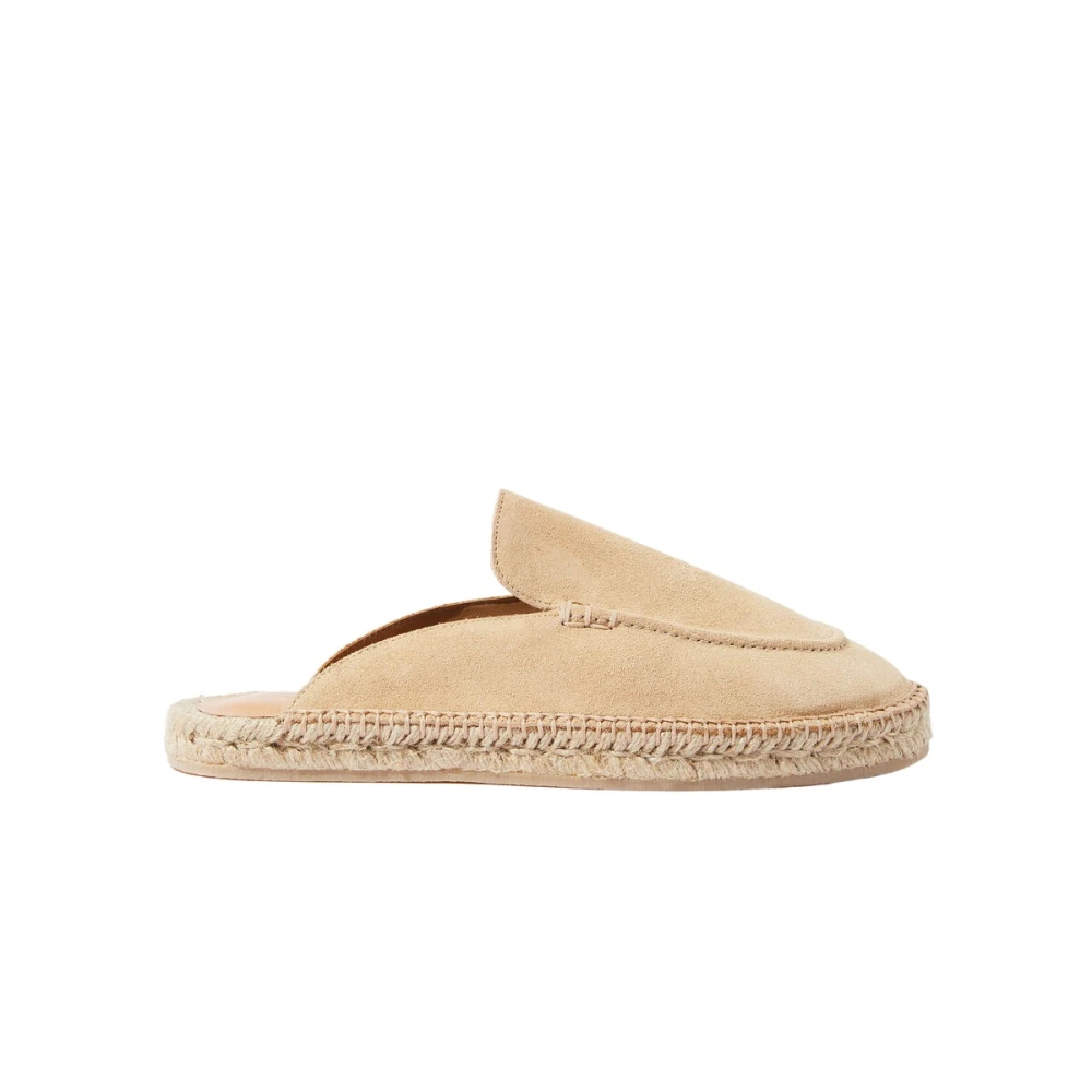 Scarosso Beige Suede Espadrilles Beige, Herr