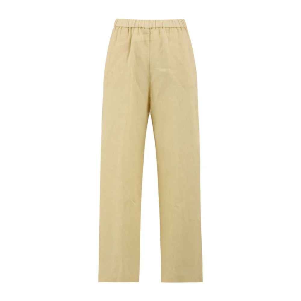 Aspesi Women's Beige Straight Trousers - Straight Trousers - M - Trousers