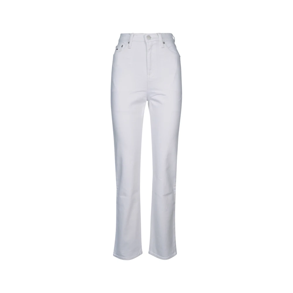 Tommy Jeans Casual Denim Broek White Dames