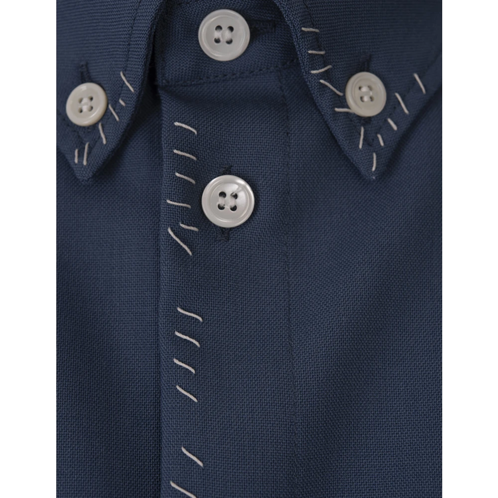 Marni Blauw Katoenen Overhemd met Logostiksels Blue Dames