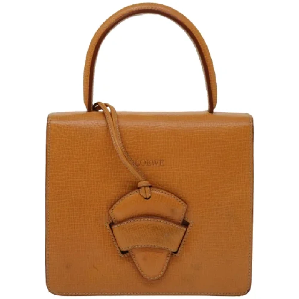 Loewe Pre-owned Leather handbags Brown Dames