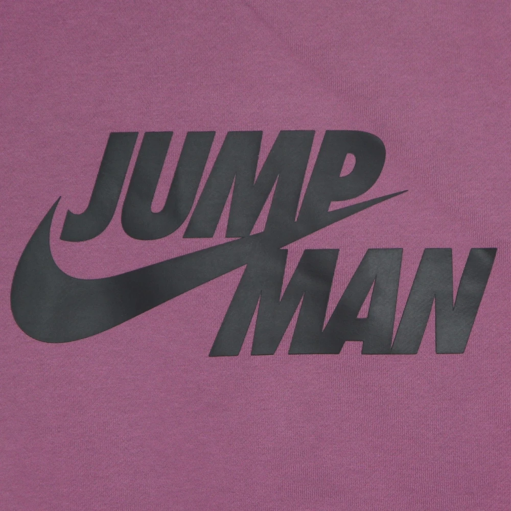 Jordan Fleece Crewneck Sweatshirt Bordeaux Zwart Purple Heren