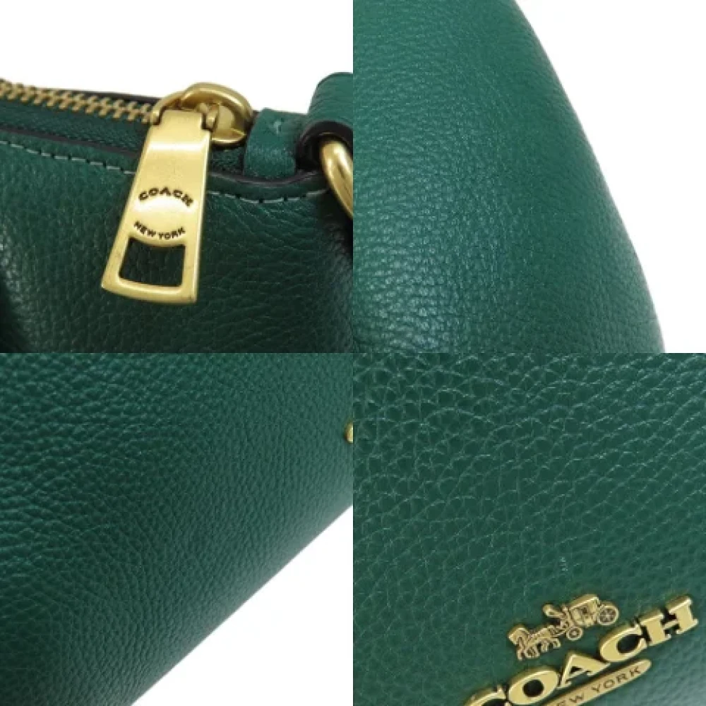 Coach Pre-owned Leather handbags Green Dames