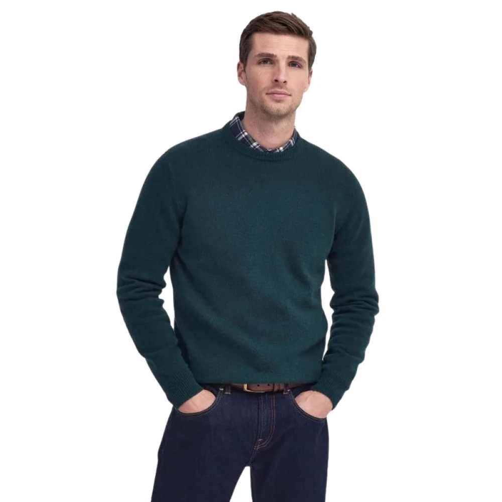 Barbour Heren Patch Pullover Trui Green Heren