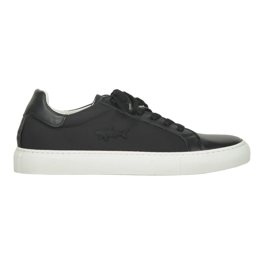 Paul & Shark Lage sneaker met witte zool Heren Schoenen Zwart