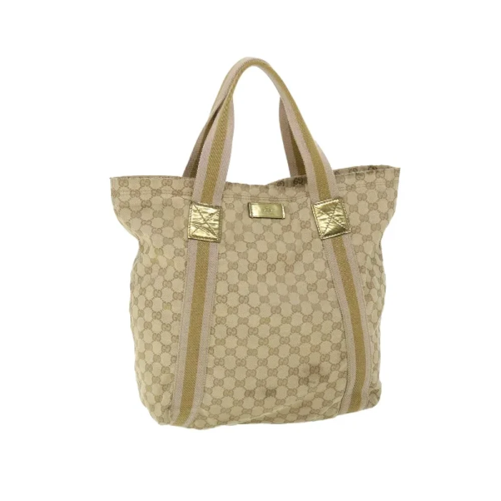 Gucci Vintage Pre-owned Cotton gucci-bags Yellow Dames