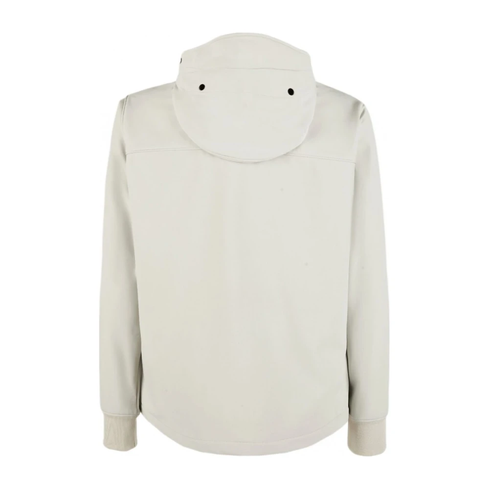 C.P. Company Zachte Schaal Parelwitte Hoodie White Heren