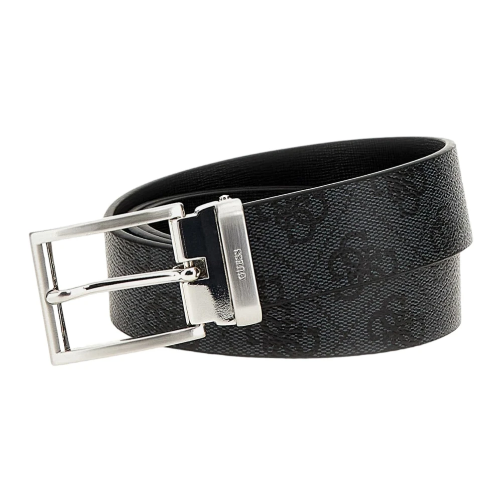 Guess Men's Black Belt - Stylish Design - Belts - Xl - Accessories