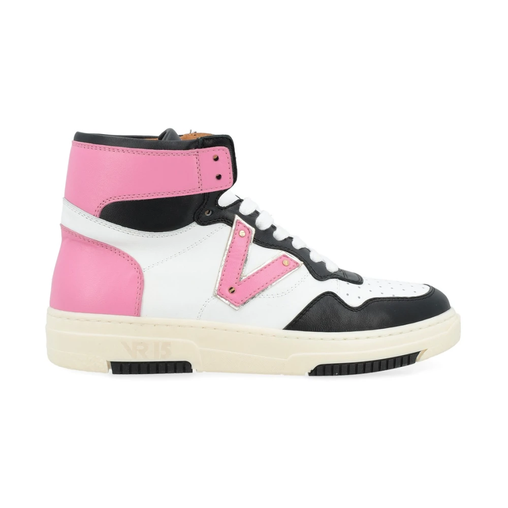 Via Roma 15 Midden Sneakers met Leren V-Detail Dames Schoenen Veelkleurig Multicolor