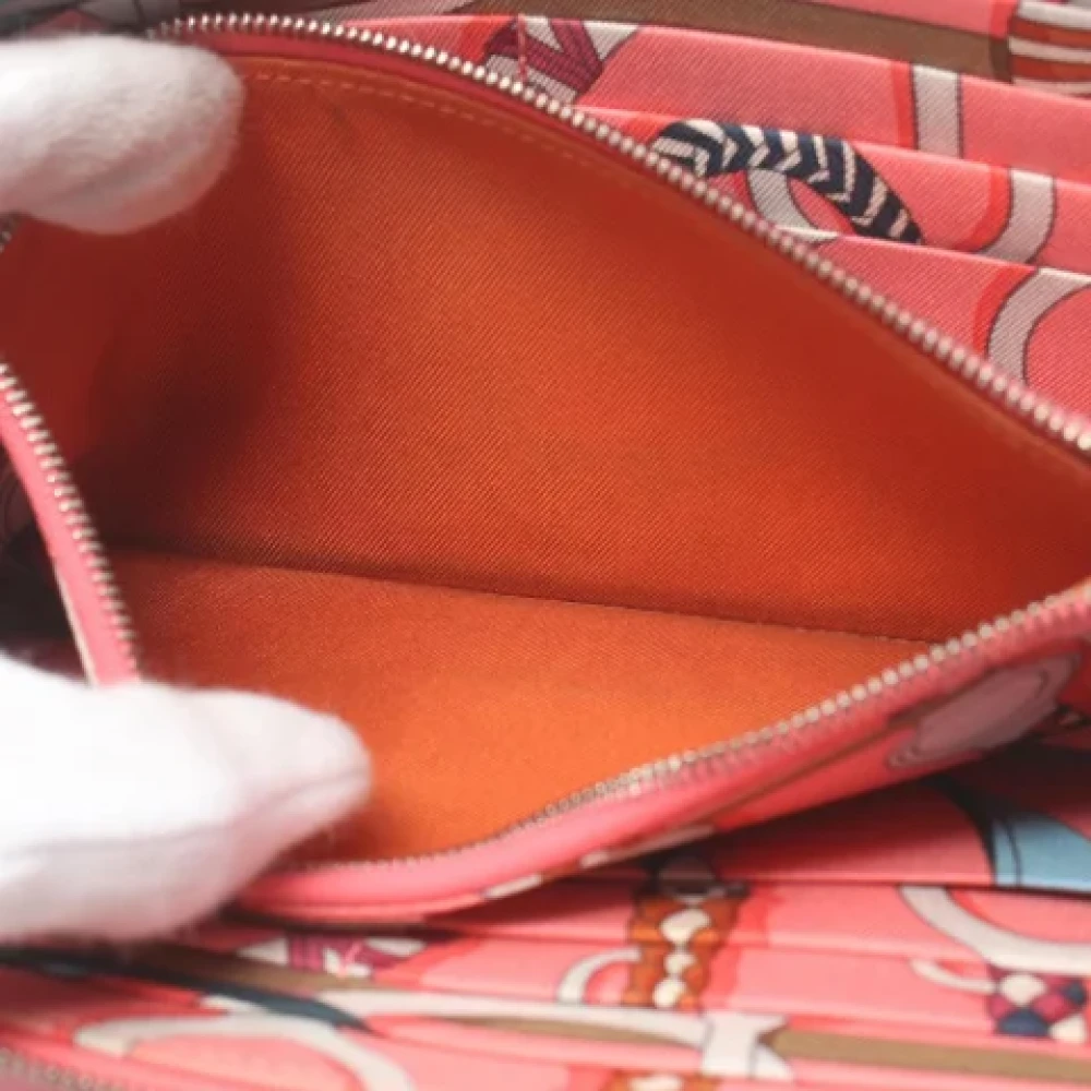 Hermès Vintage Pre-owned Leather wallets Pink Dames