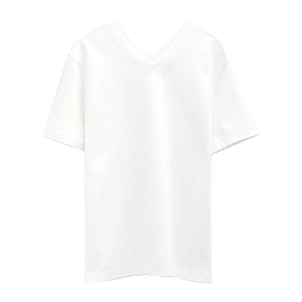 Bottega Veneta Wit Katoenen T-Shirt voor Dames White Dames