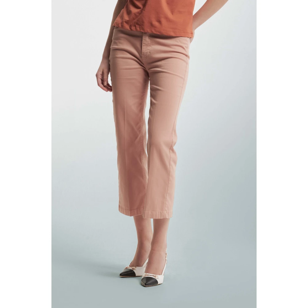 Kocca Wijde Korte Katoenen Broek Red Dames