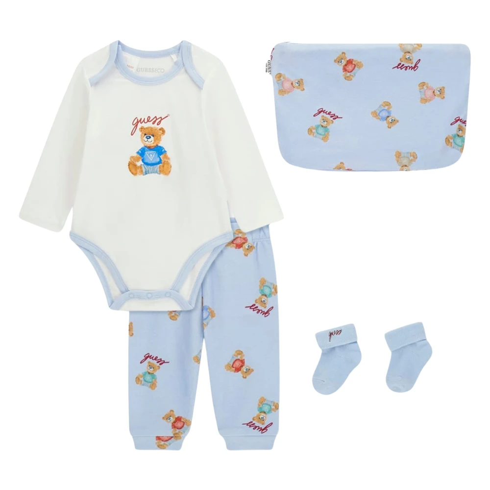 Guess , Kids Sets, Unisex, Multicolor, 3 M, Teddy Bear Bodysuit Set