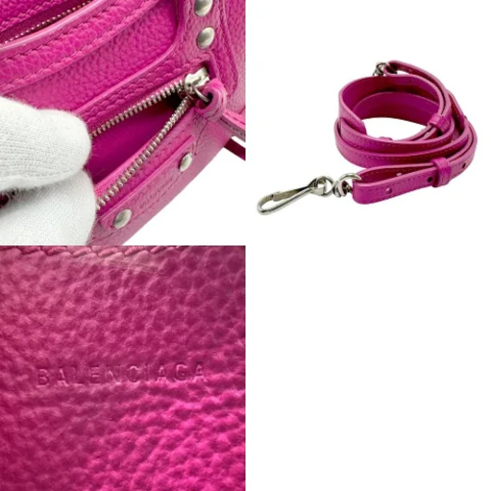Balenciaga Vintage Pre-owned Leather handbags Pink Dames