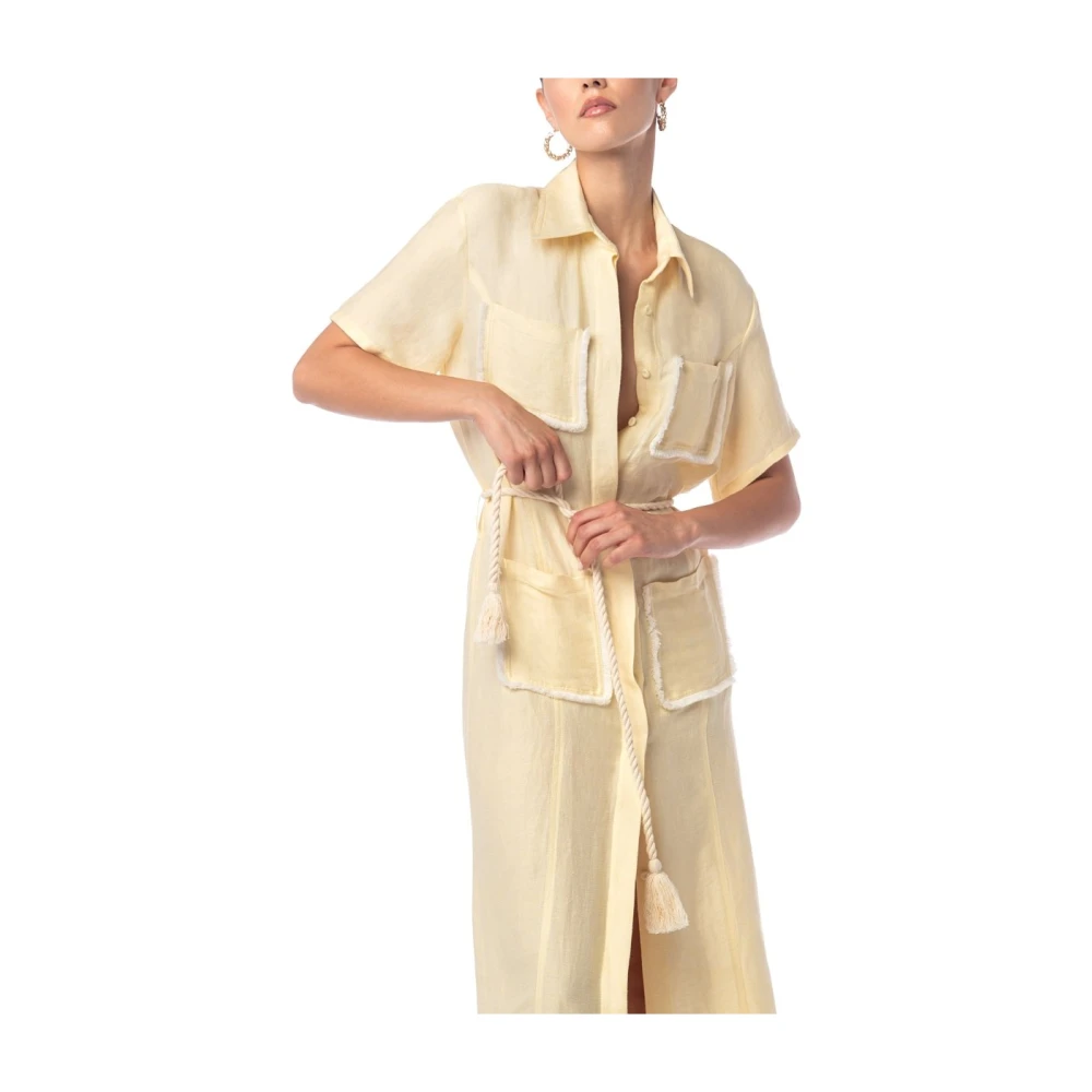 MVP wardrobe Antibes Dress Yellow Dames