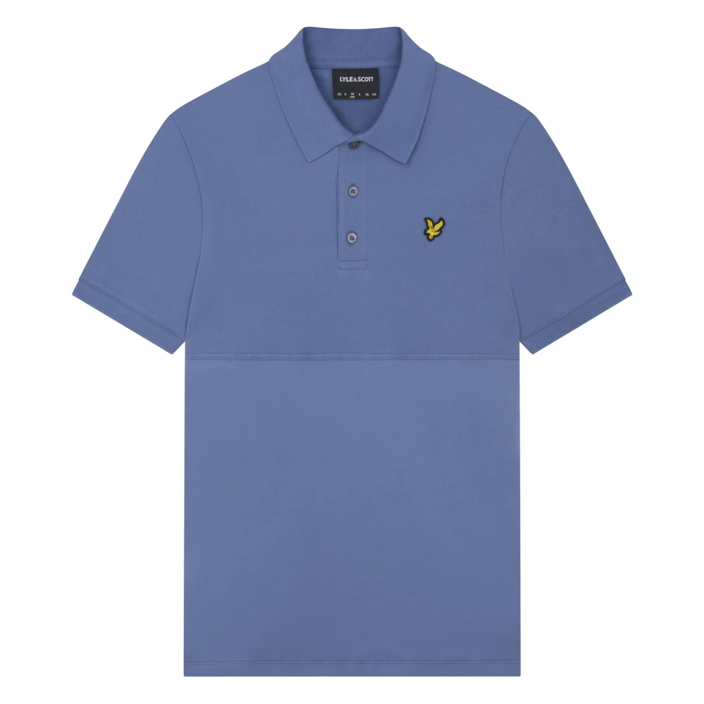 Lyle & Scott Gestructureerd Polo Shirt Blue Heren