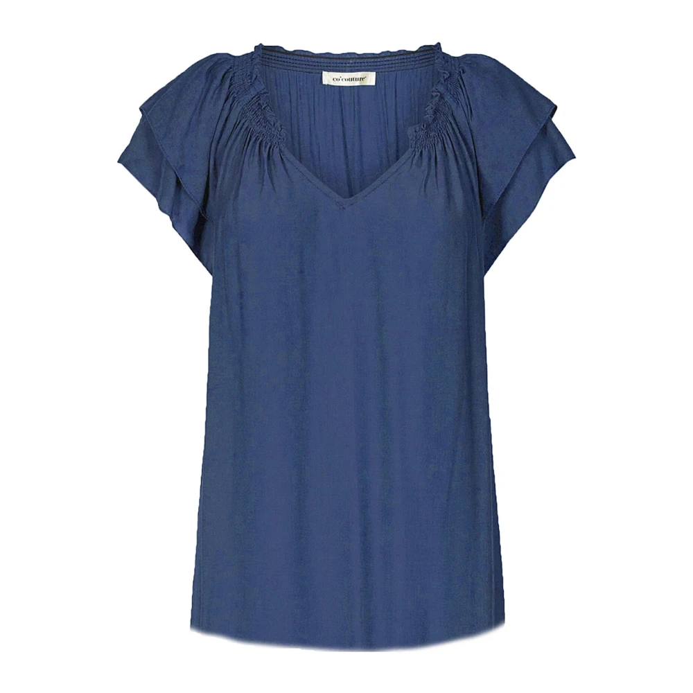 Co'couture Women's Blue Blouses, Xl, Sky Sunrise Top Blouse