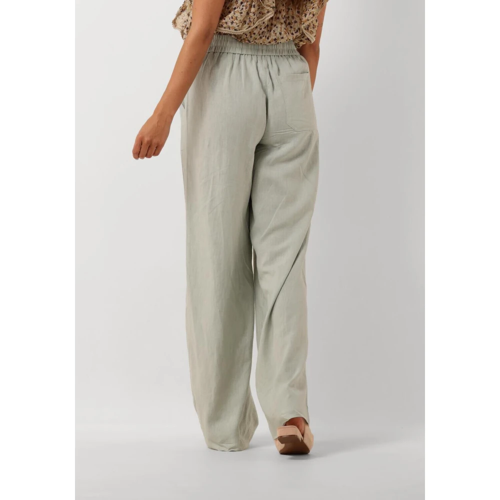 Fiveunits Wijde Groene Broek Linea Green Dames