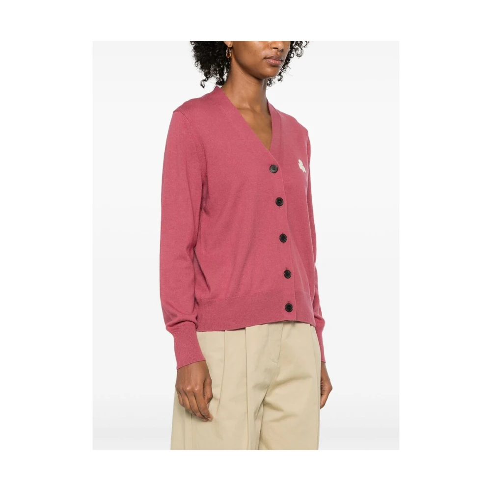 Isabel Marant Étoile Roze Geborduurde Logo Trui Pink Dames
