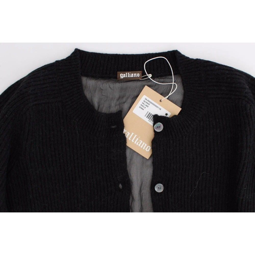 John Galliano Zwarte wollen Cardigan Black Dames