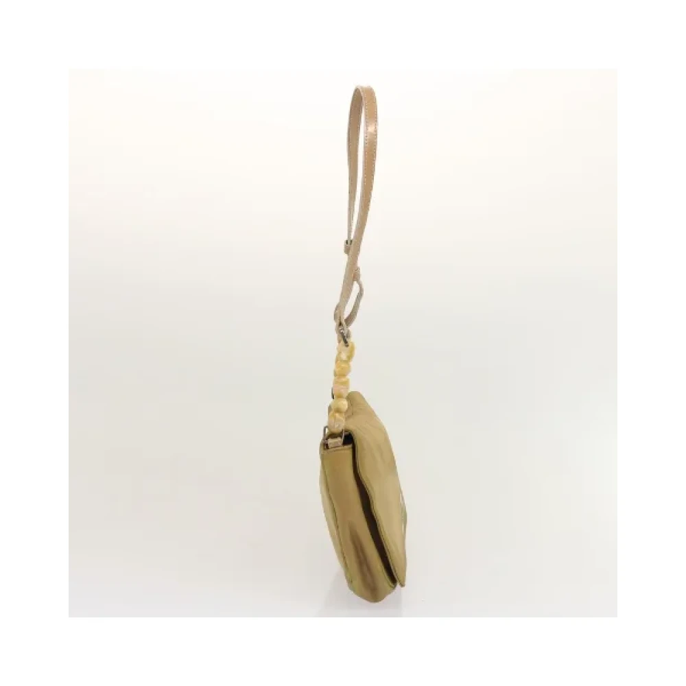 Dior Vintage Pre-owned Nylon dior-bags Beige Dames