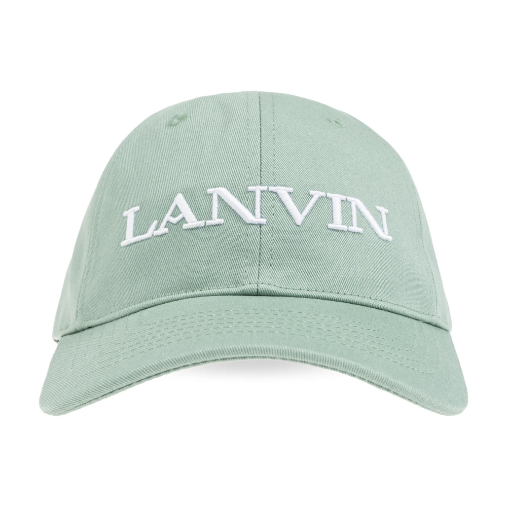 Lanvin Baseballpet Green Heren